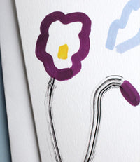 Pansy Greeting Card