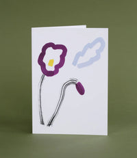 Pansy Greeting Card
