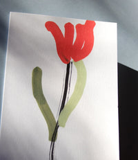 Red Tulip Greeting Card