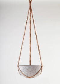 Macrame Hanging Planter Large Grey