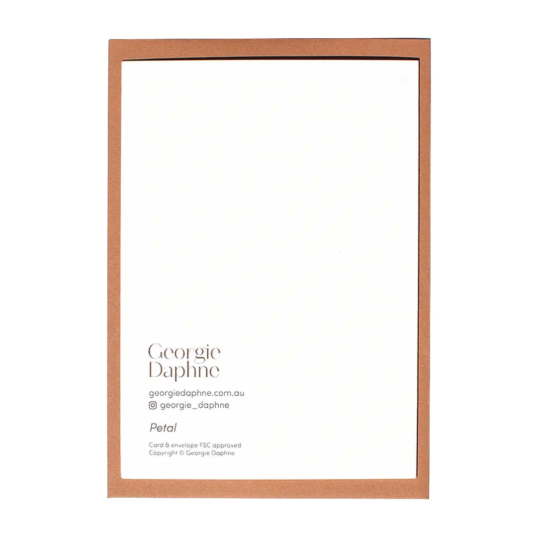 Petal Flowers Greeting Card
