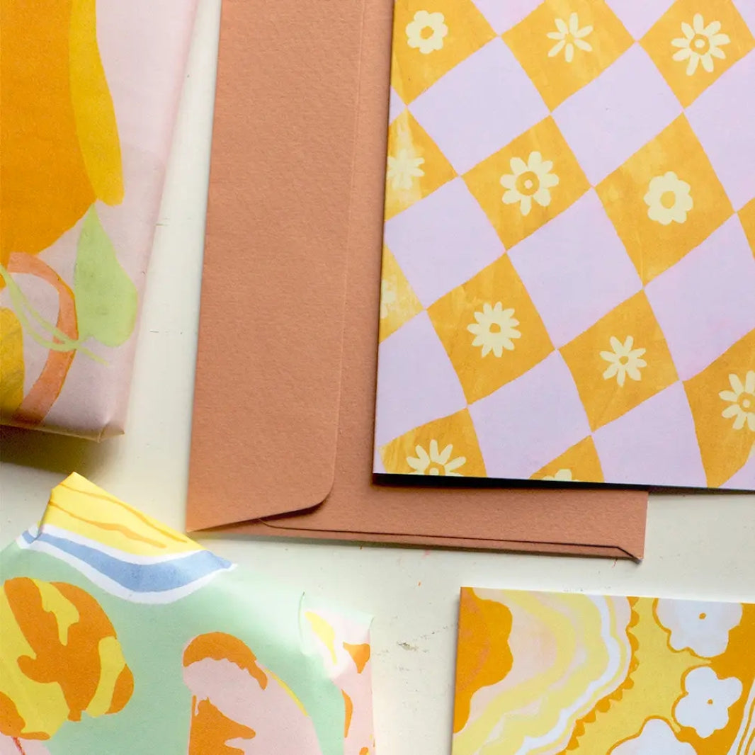 Petal Flowers Greeting Card