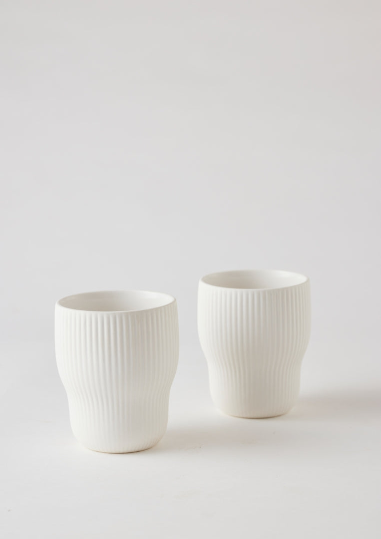 Pigment Latte Cups - Snow (2 set)