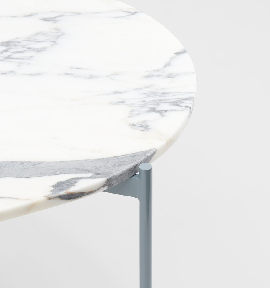 Rhonde Marble Coffee Table Dusty Blue