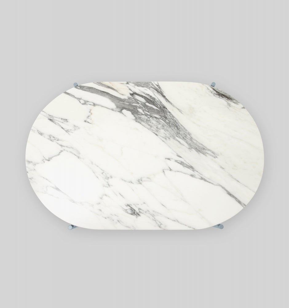 Rhonde Marble Coffee Table Dusty Blue
