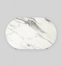 Rhonde Marble Coffee Table Dusty Blue
