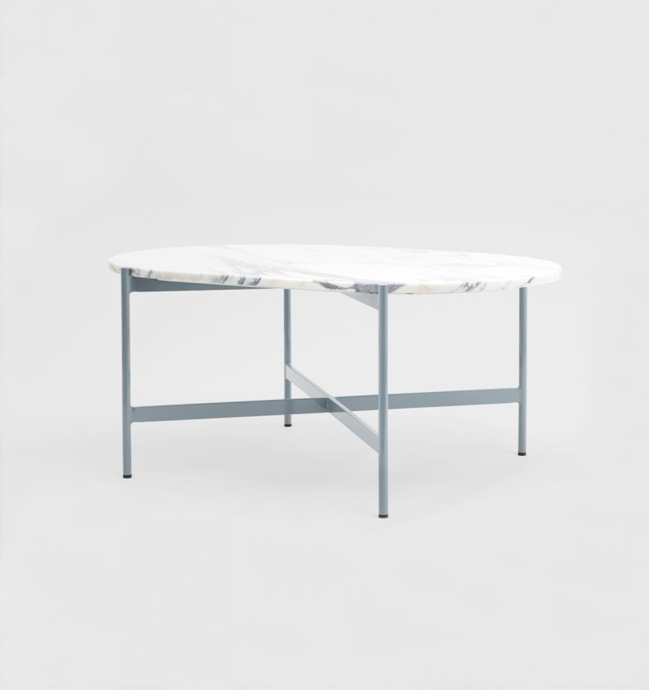 Rhonde Marble Coffee Table Dusty Blue
