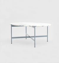 Rhonde Marble Coffee Table Dusty Blue