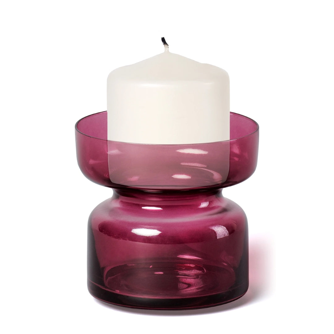 Copenhagen Candle Holder - Ruby