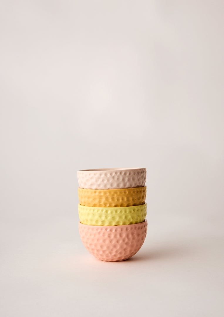 Pastel Pop Bowl Set - Petite Cantaloupe Mix