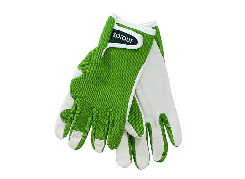 Sprout Goatskin Gardening Gloves - Olive