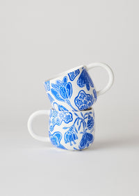 Sunny Day Mugs - Cobalt Garden (2 set)