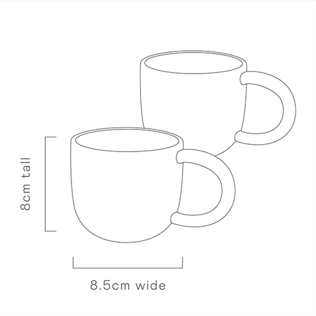 Sunny Day Mugs - Cobalt Garden (2 set)