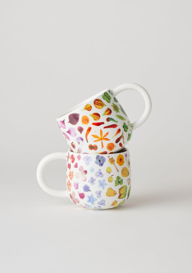 Sunny Day Mugs - Flower Rainbow (2 set)