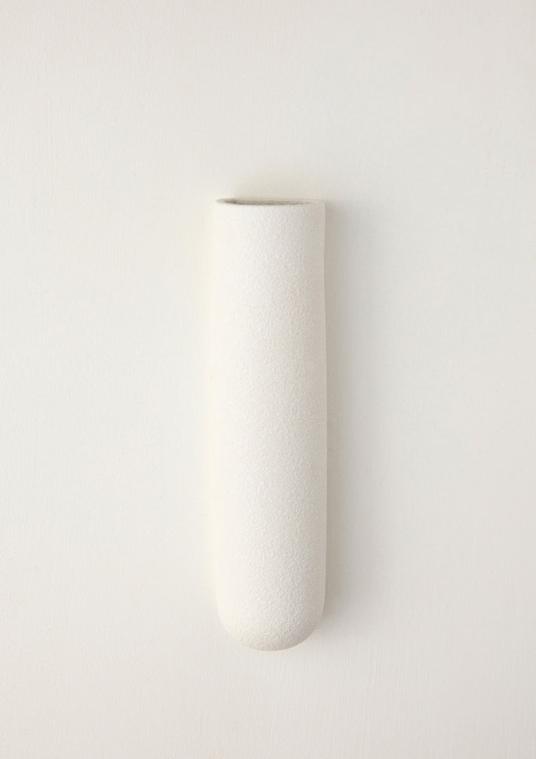 Wall Vase - White Boucle