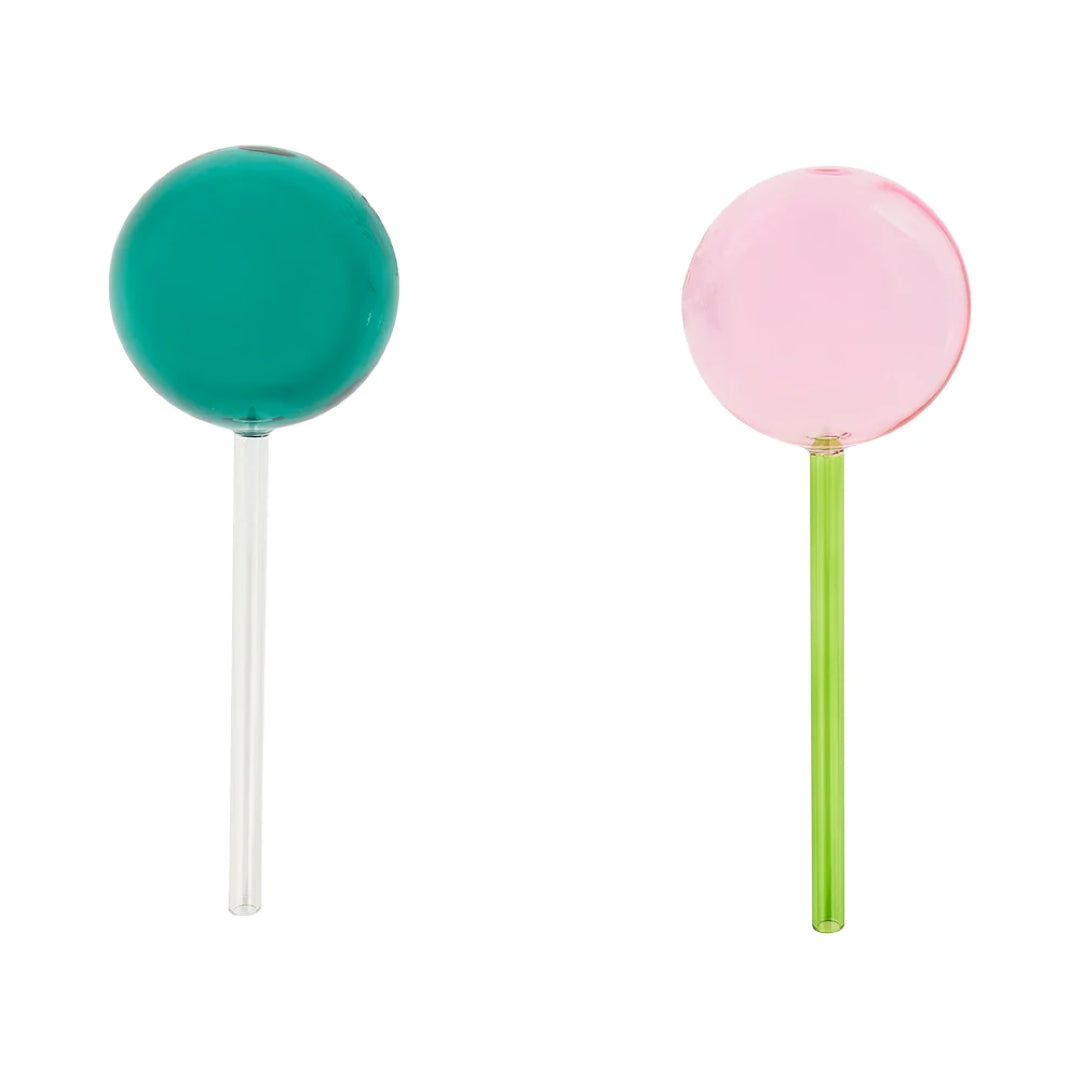 Plant Water Globes - Pink & Green (2 set)
