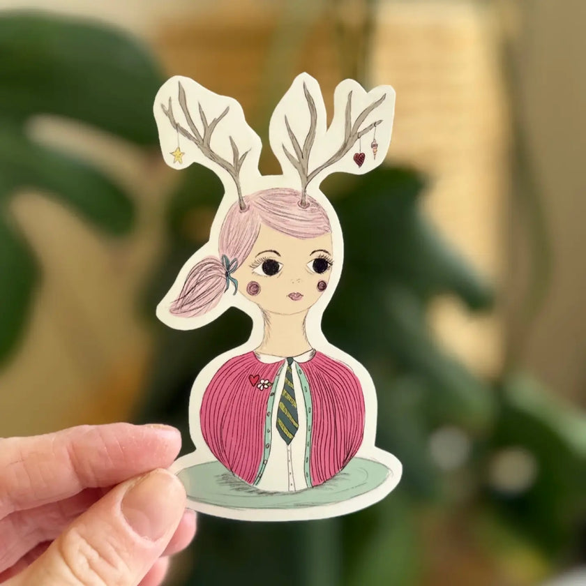 Whimsy Sticker Trend Whimsy Girl Vinyl Sticker | Minty Greenhouse Frankston