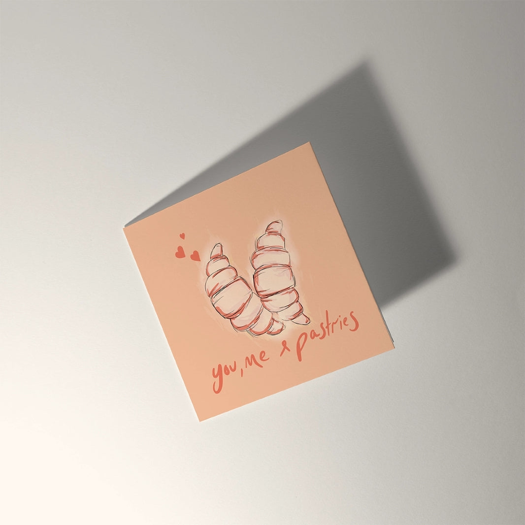 You, Me & Pastries Greeting Card