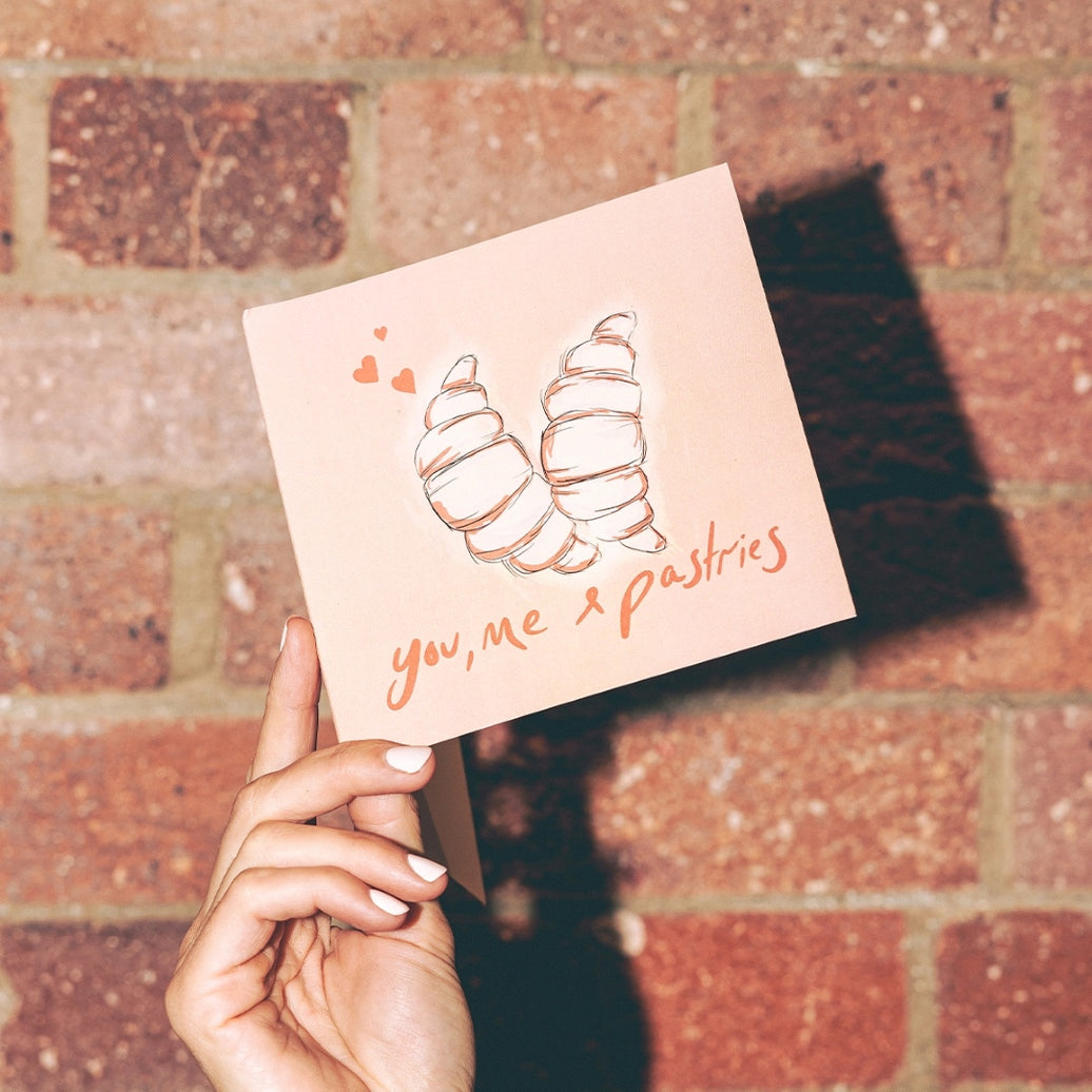 You, Me & Pastries Greeting Card