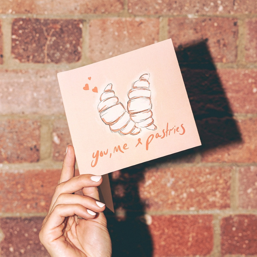 You, Me & Pastries Greeting Card