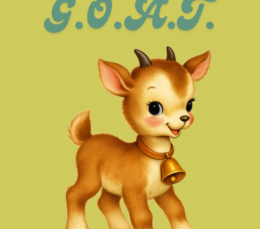 You're The GOAT Greeting Card | Minty Greenhouse Frankston